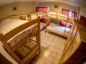 Vista de una habitación compartida