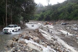 Ruta Hidroeléctrica Machu Picchu en temporada de lluvias.
